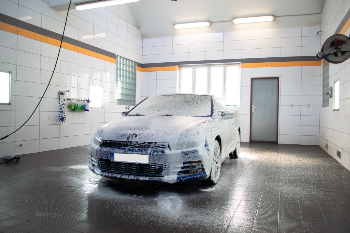 Během mytí - předek